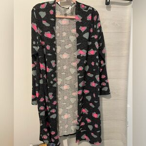 Honeyme Pink and Gray Knit Top